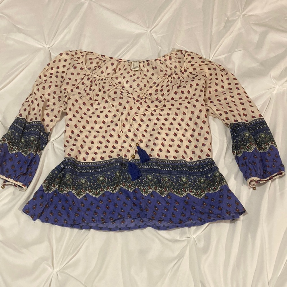 Fun printed blouse